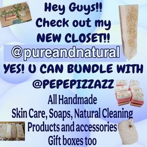 PLEASE FOLLOW AND CHECK OUT MY NEW CLOSET @PUREANDNATURAL